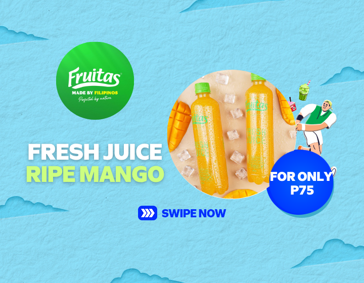 INDULGE IN FRUITAS FRESH JUICE RIPE MANGO 500ML FOR ONLY ₱75