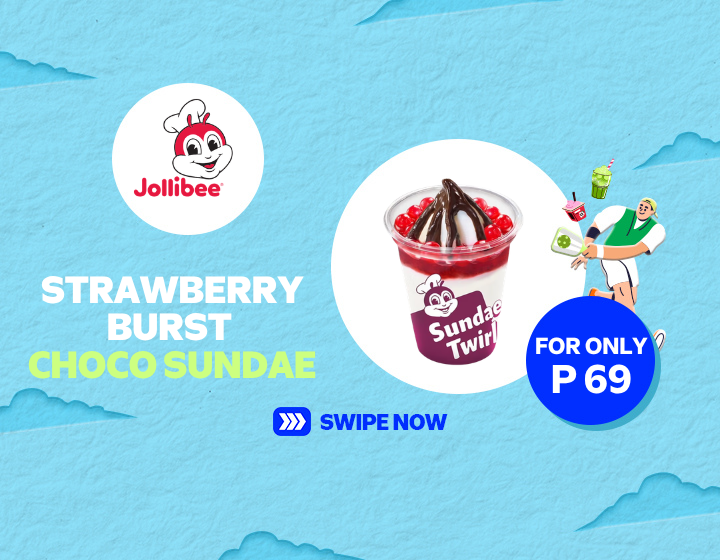 Jollibee's Strawberry Burst Choco Sundae