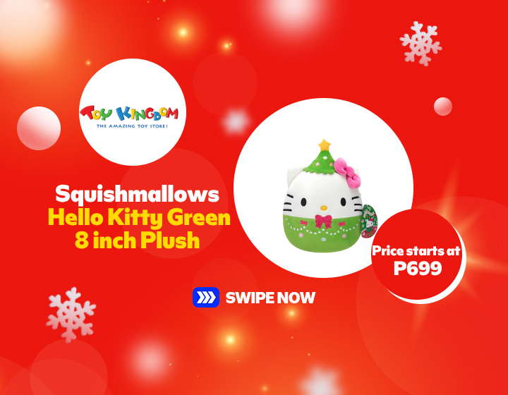 Toy Kingdom | Squishmallows  Hello Kitty Green 8 inch Plush