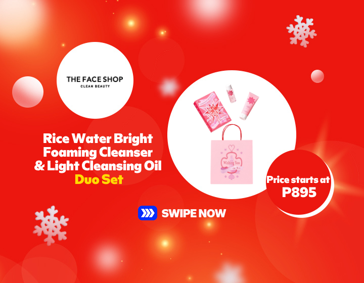 The Face Shop | Rice Water Bright Foaming Cleanser & Light Cleansing Oil Duo Set!