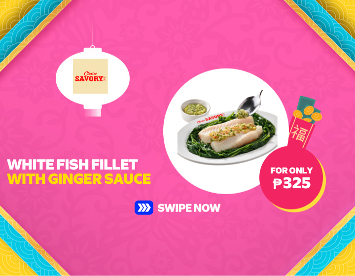 SAVORY WHITE FISH FILLET WITH GINGER SAUCE