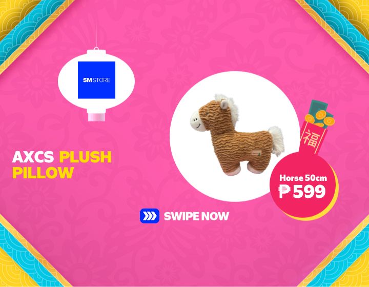 AXCS PLUSH PILLOW HORSE