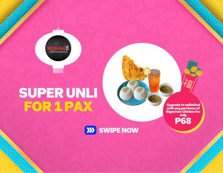 MONGA Super Unli for 1 pax