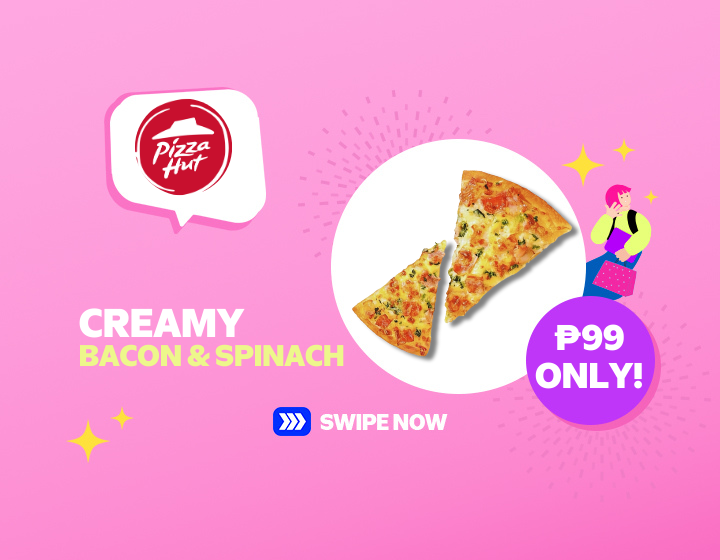 ULTIMATE DELIGHT: PIZZA HUT CREAMY BACON & SPINACH