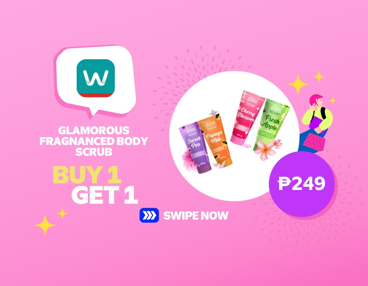 BUY 1 GET 1 GLAMOROUS FRAGNANCED BODY SCRUB