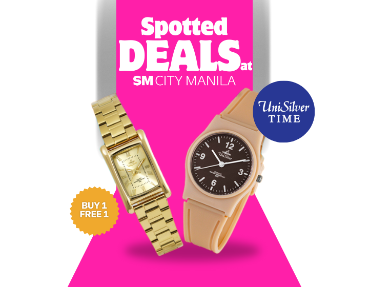 For every purchase of selected regular-priced watches worth ₱2,495 and above, BUY 1, GET 1 FREE