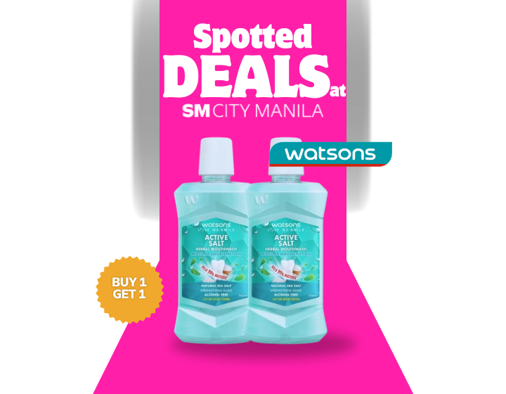 Buy 1 Get 1 WATSONS 500ml Herbal Salt Mouthwash