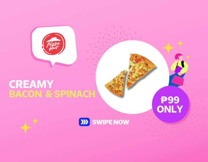 ULTIMATE DELIGHT: PIZZA HUT CREAMY BACON & SPINACH