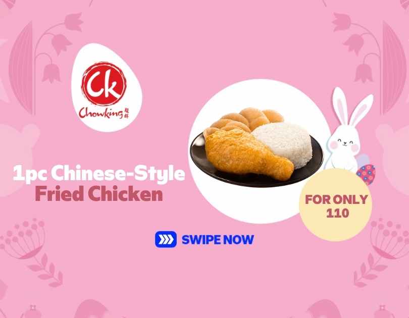 Crispy, juicy, and packed with flavor! 🍗 Try the ALL-NEW Chinese Sarap Fried Chicken with rice, gravy & Chicharap. Visit Chowking at SM City General Santos!