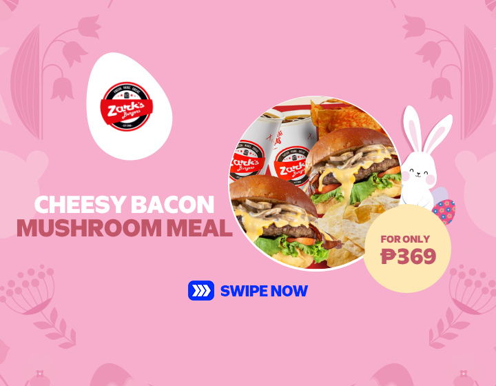 ZARK'S CHEESY BACON MUSHROOM MEAL FOR ONLY ₱369