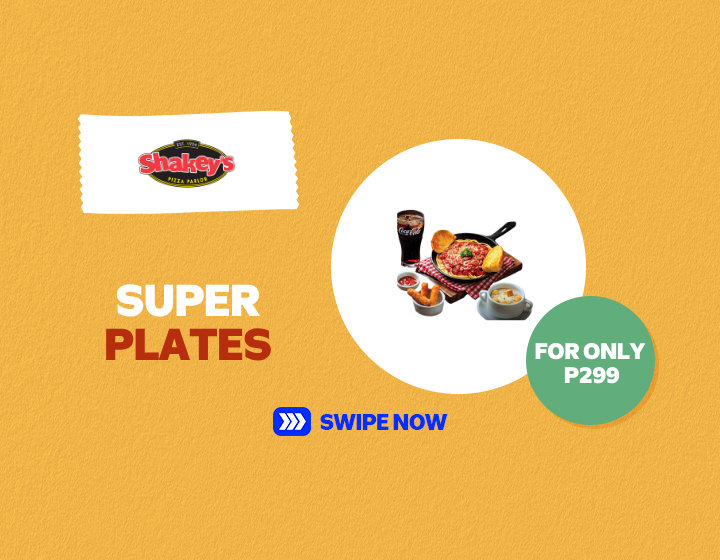 Make weekdays SUPER with Shakey’s Super Plates ALL-IN ₱299! ​
