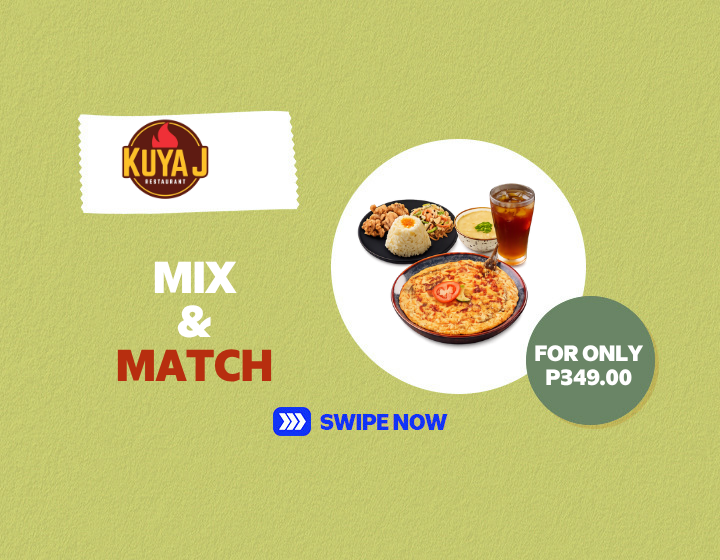GET THE MIX AND MATCH FOR ONLY P349.00