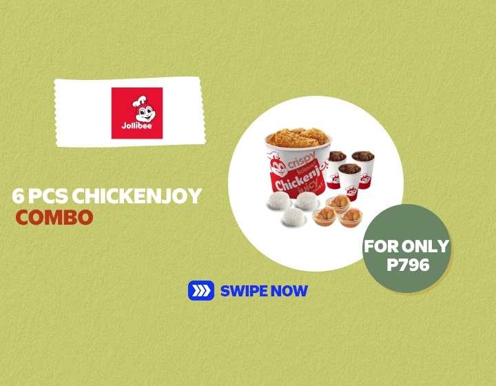 FOOD DEALS | JOLLIBEE'S 6 PC CHICKENJOY COMBO
