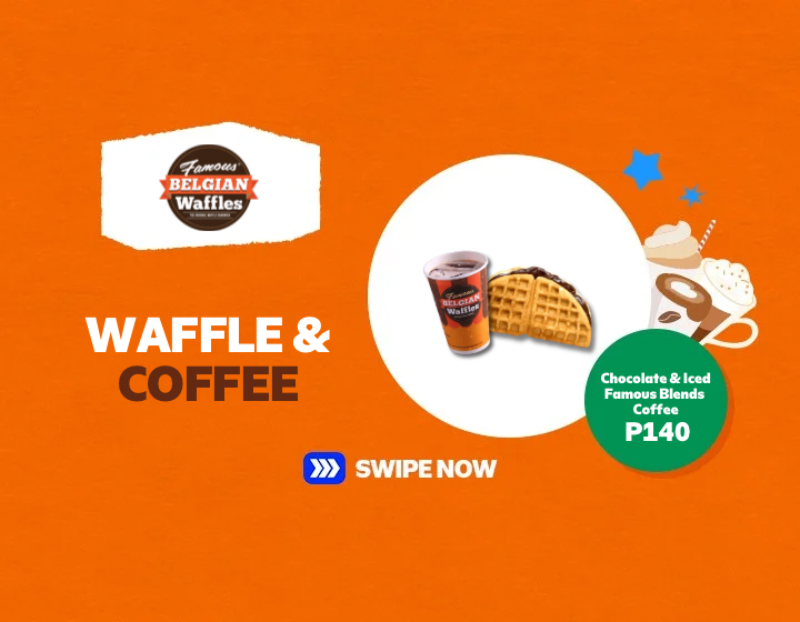 Waffle & Coffee at Famous Belgian Waffles