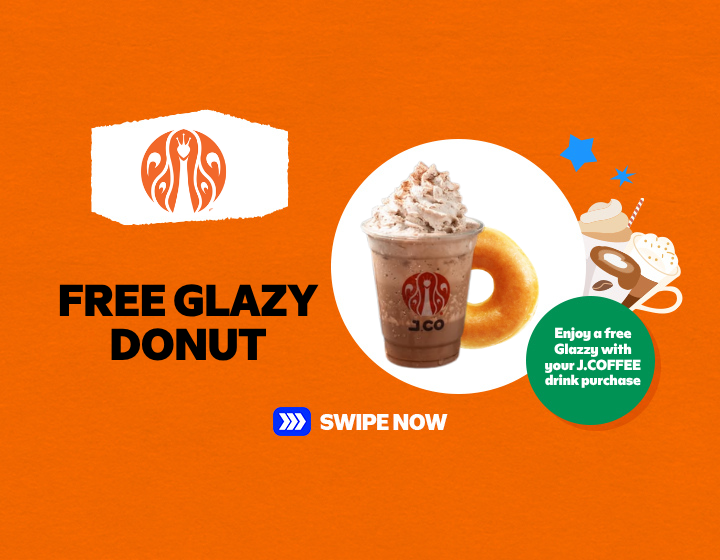 JCO DONUTS AND COFFEE | Enjoy a FREE Glazzy with your J.COFFEE drink purchase!
