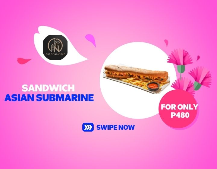 Dine with your fam at our of nowhere 🍽️  Enjoy the rich flavors of our taste Sandwich Asian Submarine for only ₱480 🤤  Visit us at SM City General Santos and satisfy your cravings today ✨