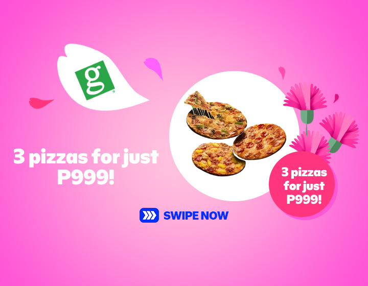 GREENWICH I 3 PIZZAS FOR ONLY P999!