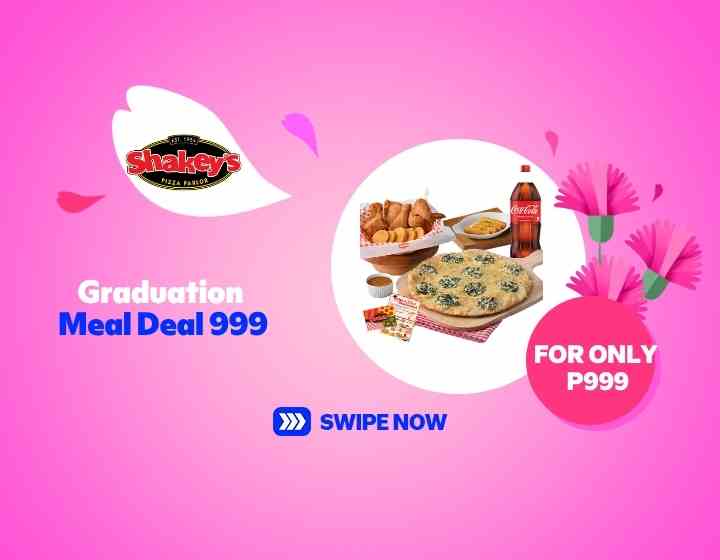 This mom’s day, dine with your fam at Shakey’s 💐  Celebrate together with the graduation meal deal starting at ₱999.00 🎉  Good food, great moments, and memories worth sharing 💖