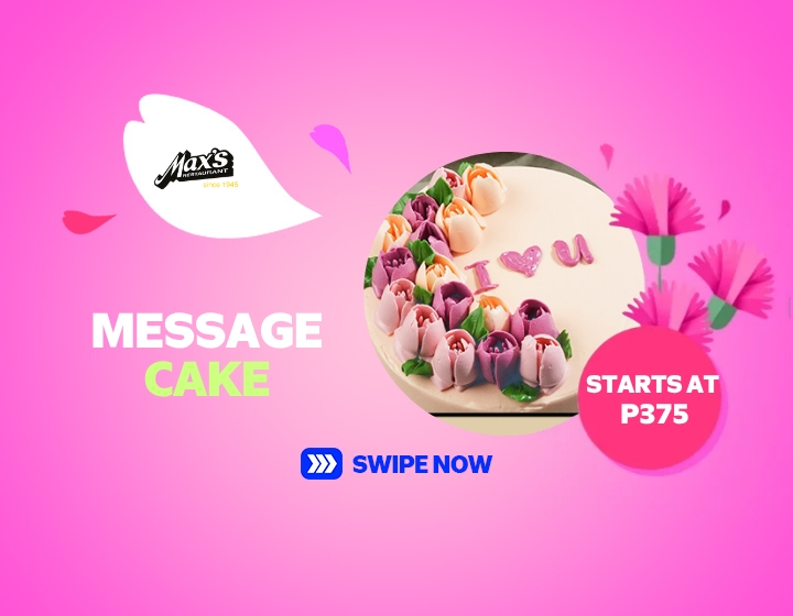 GIFT YOUR MOM A MESSAGE CAKE STARTS AT  ₱375