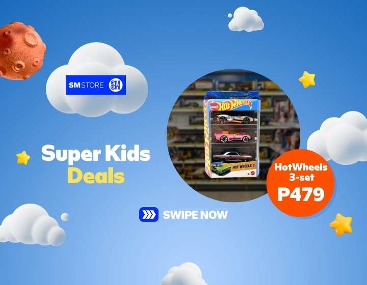 Race into top-speed action with the HotWheels 3-Pack at SM City San Mateo Super Kids Deals!