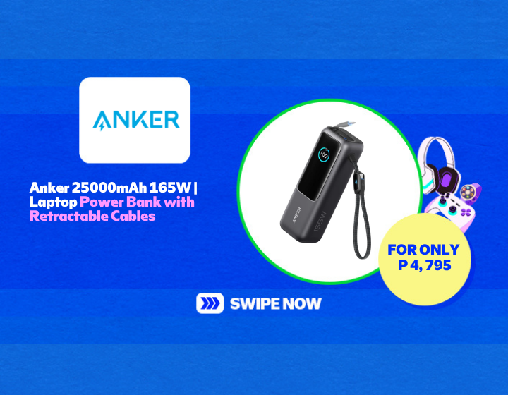Anker 25000mAh 165W | Laptop Power Bank with Retractable Cables