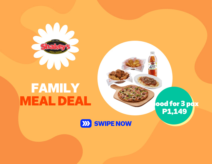 Enjoy a Family Meal Deal for only P1,149 Good for 3
