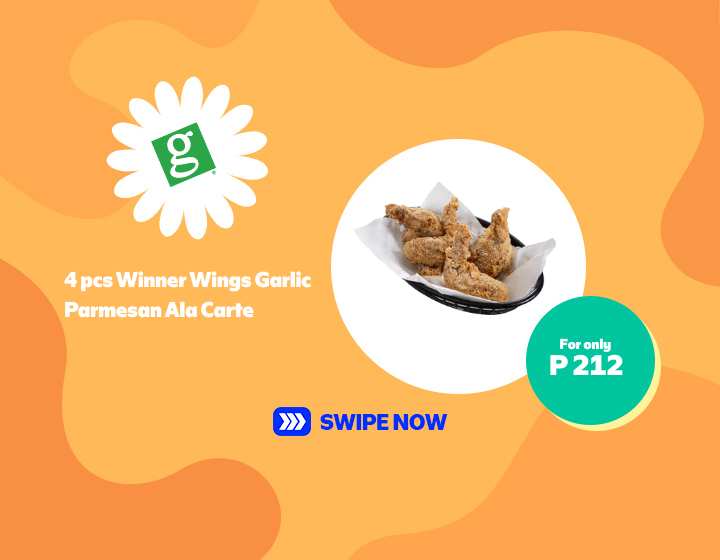 4 pcs Winner Wings Garlic Parmesan Ala Carte