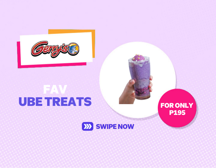 Enjoy Dreamy Ube Macapuno Delight for only P195