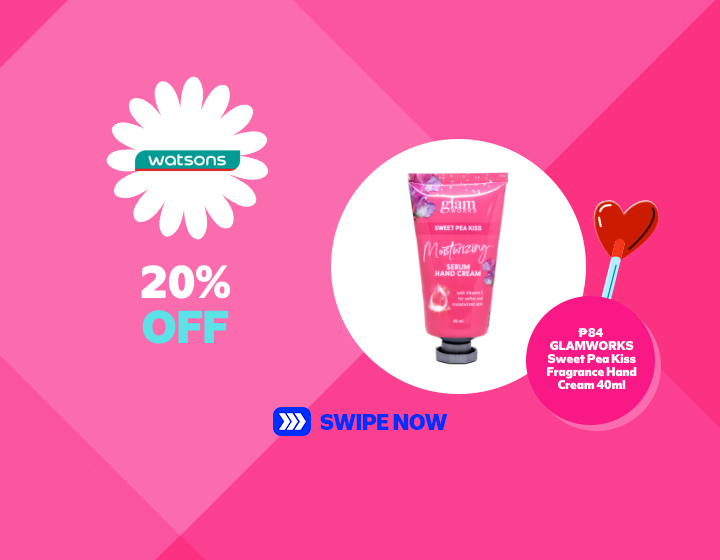 20% OFF on GLAMWORKS Sweet Pea Kiss Fragrance Hand Cream 40ml