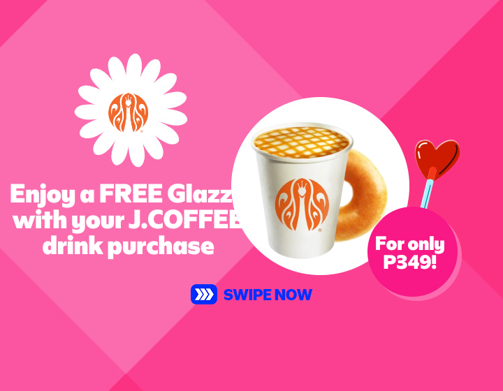 J.CO DONUTS AND COFFEE I Enjoy a FREE Glazzy with your J.COFFEE drink purchase