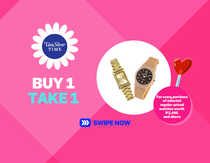 BUY 1, GET 1 For every purchase of selected regular-priced watches worth ₱2,495 and above
