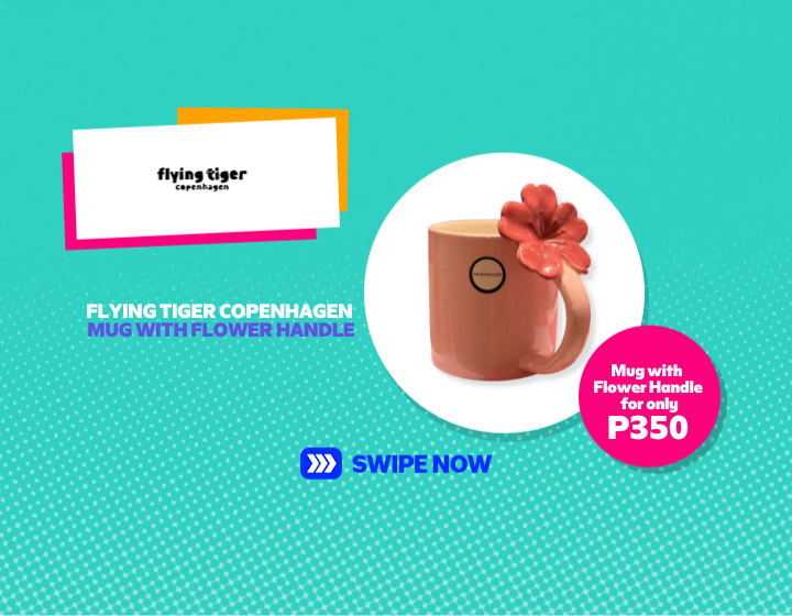FLYING TIGER COPENHAGEN MUG WITH FLOWER HANDLE FOR ONLY P350!