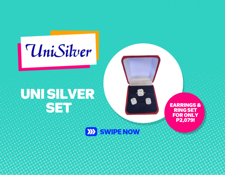 UNI SILVER I EARRINGS & RING SET FOR ONLY P2,079!