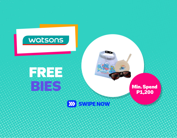 Score a FREE Smurf Waterproof Bag or Sunglasses Case with a min. P1,200 spend