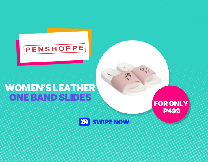 PENSHOPPE WOMEN'S LEATHER ONE BAND SLIDES