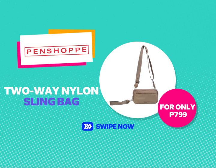 PENSHOPPE TWO-WAY NYLON SLING BAG