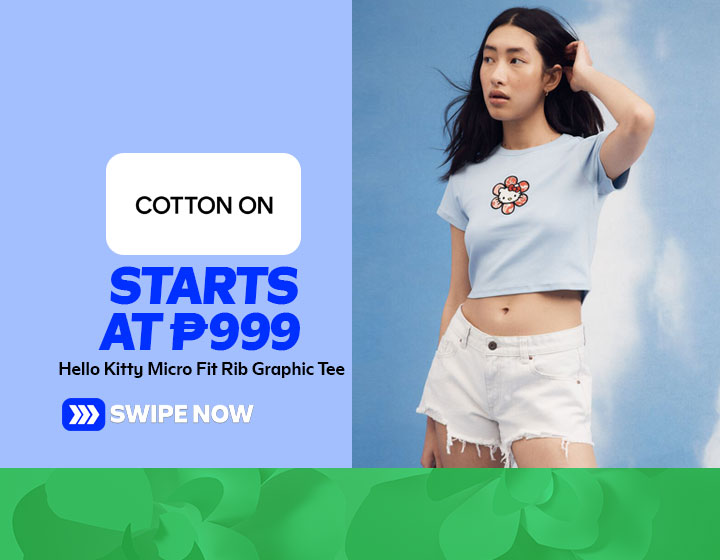Hello Kitty Micro Fit Rib Graphic Tee starts at P999