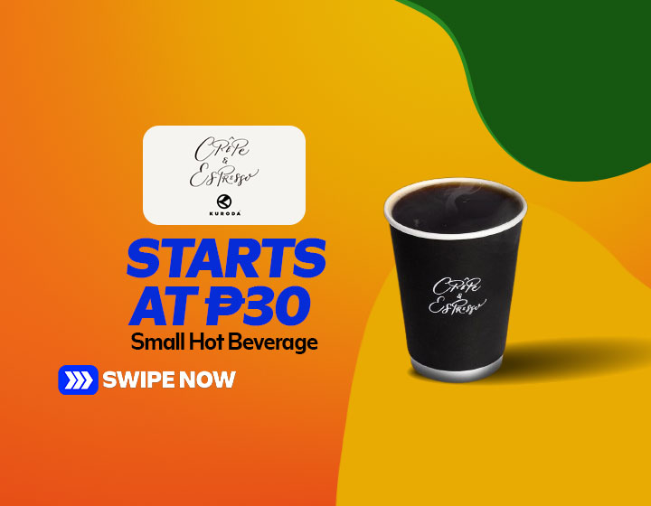 Small Hot Beverage starts at P30 
