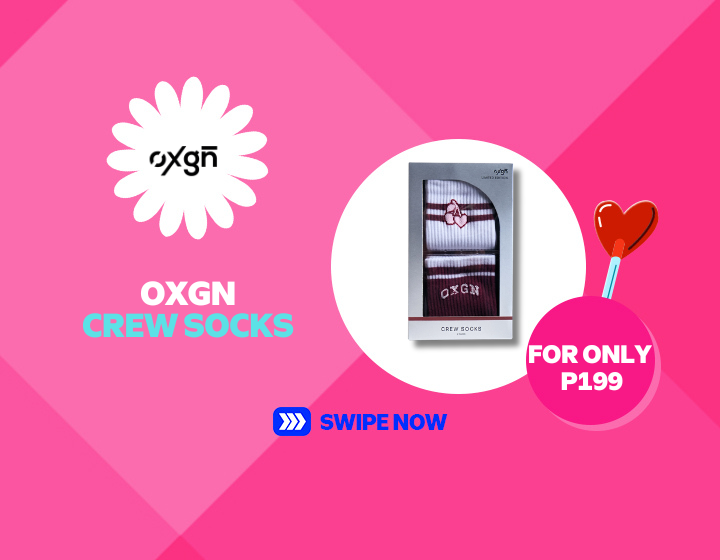 OXGN CREW SOCKS AT P199! 