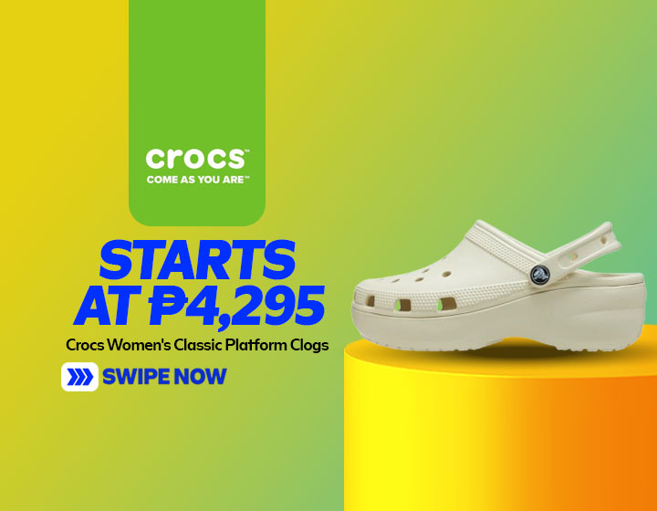 Crocs Women's Classic Platform Clog in Bone starts at P4,295