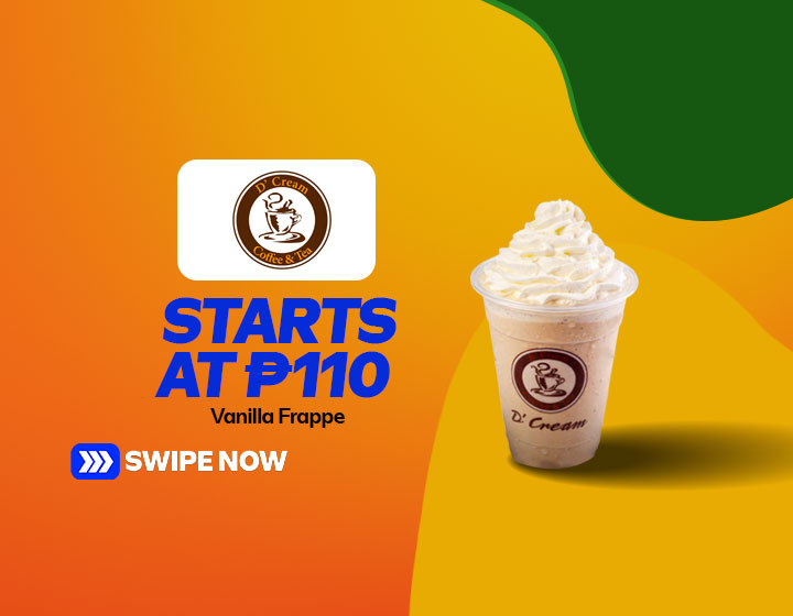 Vanilla Frappe starts at P110