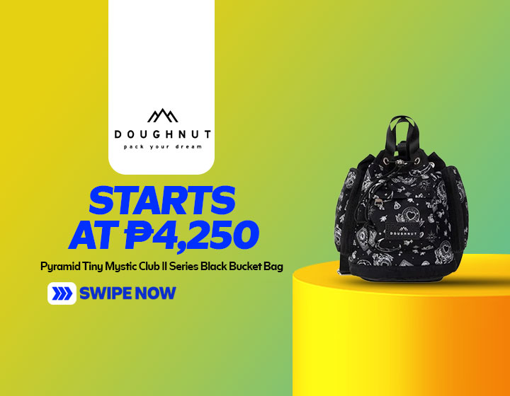 PYRAMID TINY Mystic Club II Series Black Bucket Bag starts at P4,250
