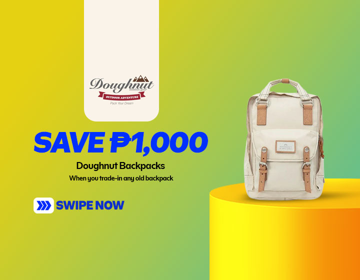 Save P1,000 on Doughnut Backpacks when You Trade-In Any Old Backpack 