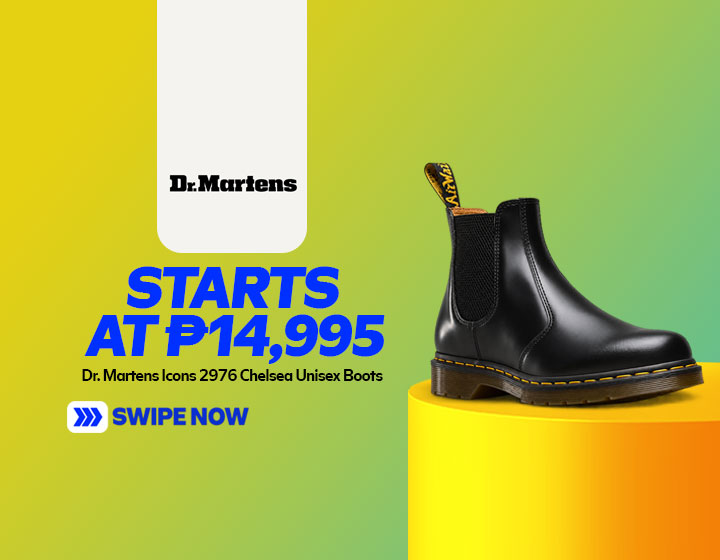 Dr. Martens Icons 2976 Chelsea Unisex Boots in Black Smooth Leather start at P14,995