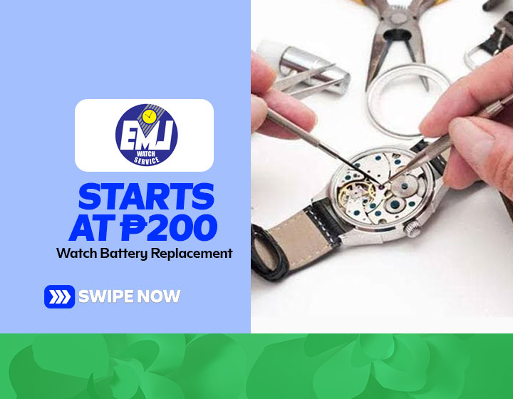 Watch Battery Replacement starts at P200