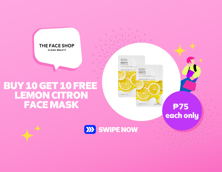 SMMR | THE FACE SHOP | BUY 10 GET 10 FREE  LEMON CITRON FACE MASK
