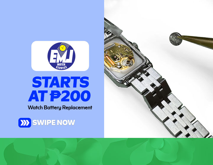Watch Battery Replacement starts at P200