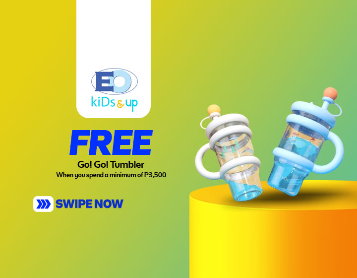 FREE Go! Go! Tumbler with a minimum ₱3,500 spend