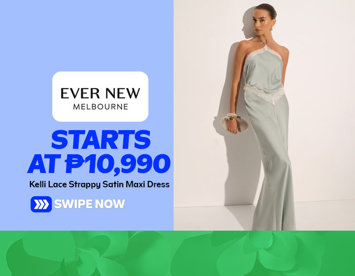 Kelli Lace Strappy Satin Maxi Dress starts at P10,990