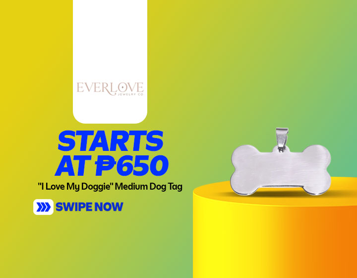 "I Love My Doggie" Medium Dog Tag starts at P650